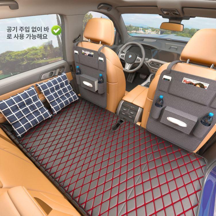 승용차 뒷좌석 매트 평탄화 접이식 매트리스 여행 침대 - 상세 이미지 5