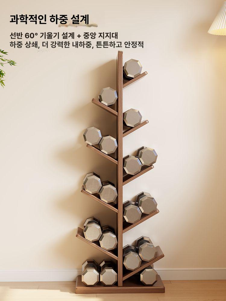 나무모양책꽂이 원목 북타워 장식 카페 진열대 스탠딩 수납 북트리 이동식 - 상세 이미지 3