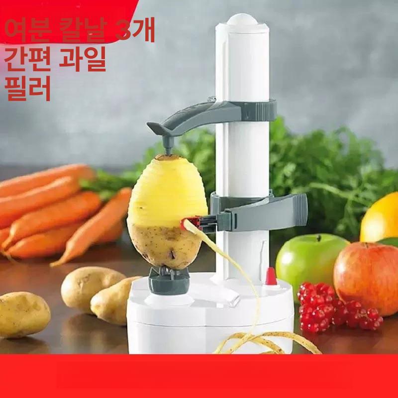 과일 박피기 자동 슬라이서 깎는 회전 채칼 껍질 필링기 감자 곶감 탈피기 깍는 깎는기계 - 상세 이미지 2