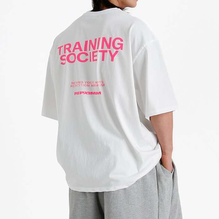렙시멈 짐웨어, 트레이닝 소사이어티 소프트터치 자이언트핏 티셔츠 Type 2(2Colors) - 상품 이미지
