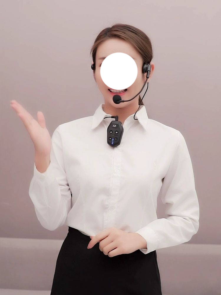 무선 헤드셋 콜센터 강의용 컴퓨터 콜센터헤드셋 블루투스 가벼운 헤드폰 상담원 마이크가 이미지 6