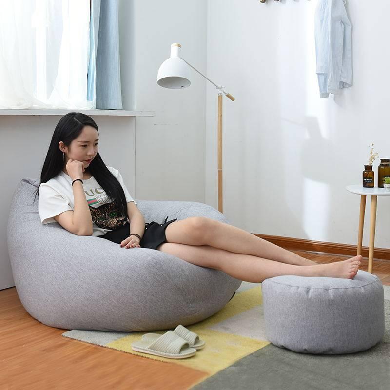 빈백 소파 모찌 가벼운 구름산책 아웃도어 극세사 무지 거실 팔걸이 쇼파 소파베드 - 상세 이미지 3