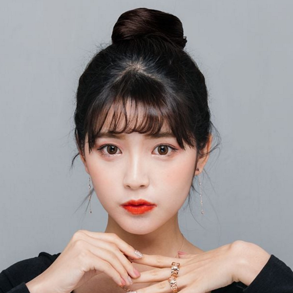 간편 당고머리 가발 볼륨 똥머리 가발 여성용가발 피스 헤어 - 상품 이미지