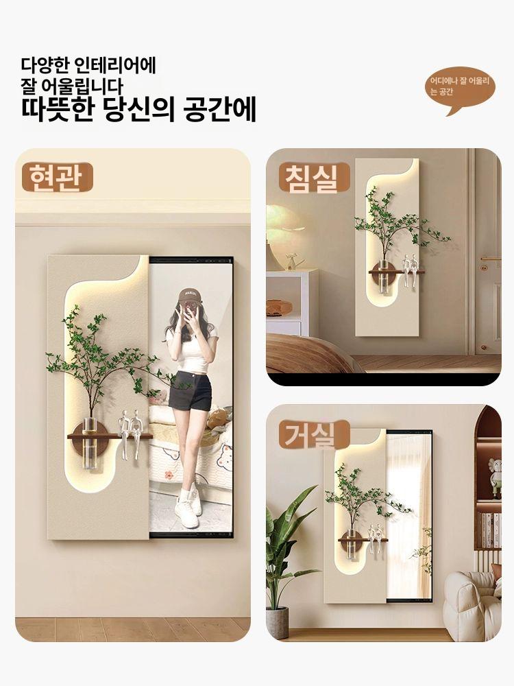 화분 액자 거실 벽걸이 조명 식물 장식 입체 현관 - 상세 이미지 5