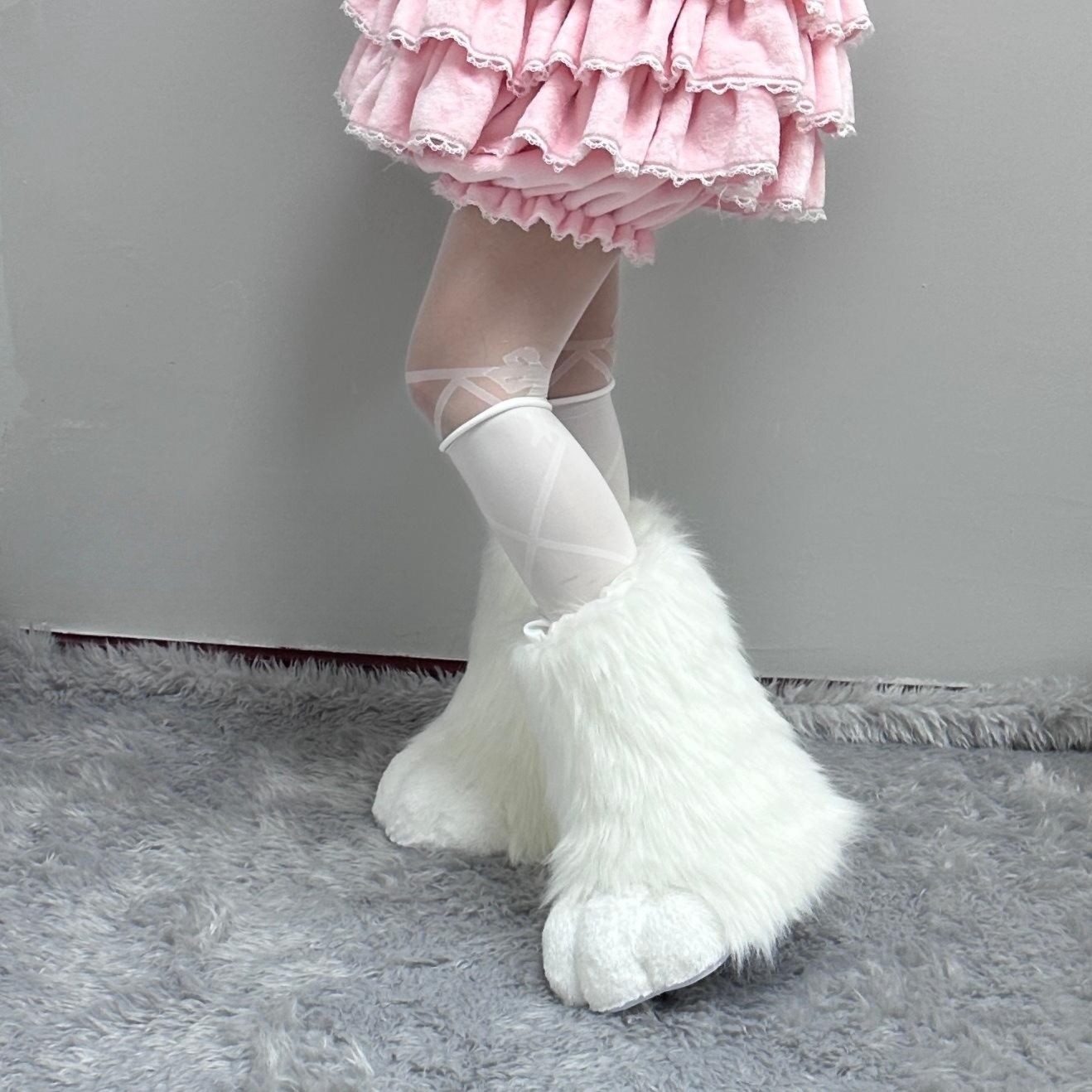고양이 코스튬 동물옷 무대 옷 무대의상 분장 인형극 캐릭터 발표회 공연 행사 슈트 꼬리 - 상세 이미지 4
