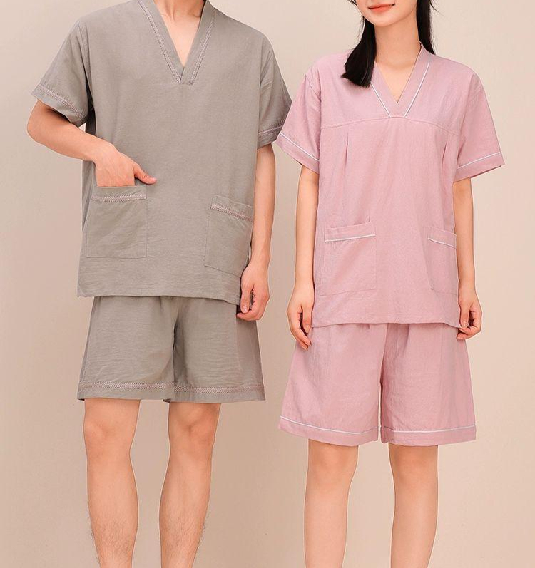 빅사이즈 찜질복 사우나 황토방 마사지옷 단체 여성 그레이 숯가마 - 상세 이미지 2