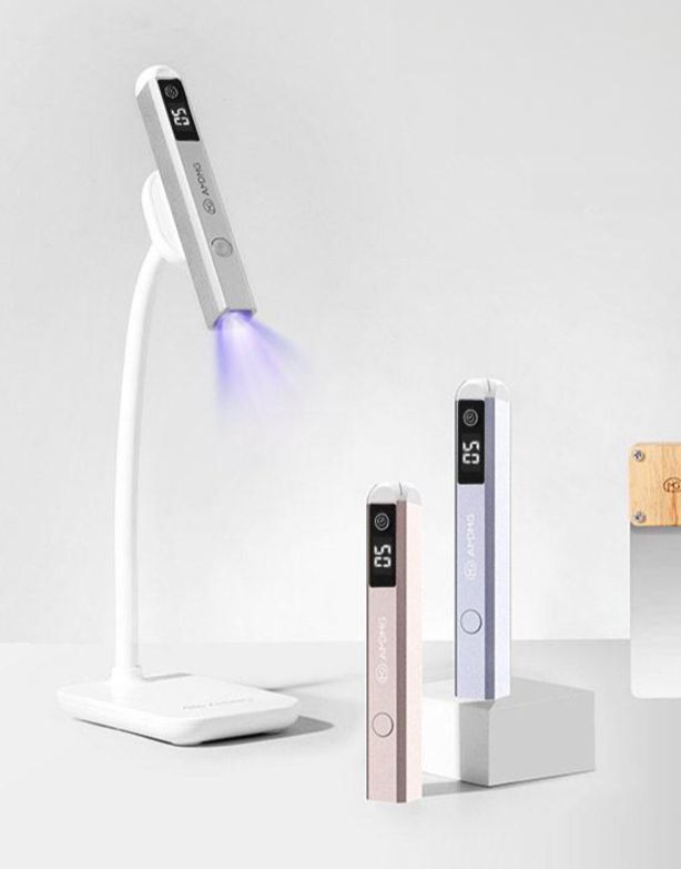 젤램프 핀큐어 페달 3W 젤네일 자석 거치대 LED 풋  - 상품 이미지