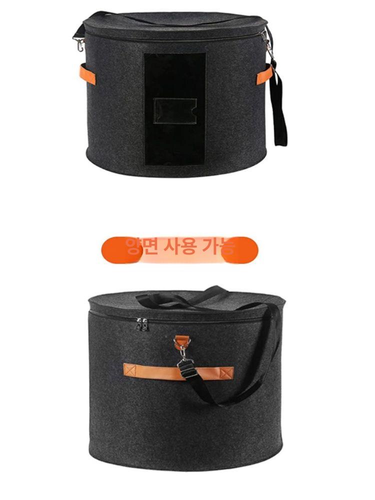 모자보관함 여행용 대형 정리 케이스 보관 상자 페도라 밀짚모자 수납 - 상세 이미지 4