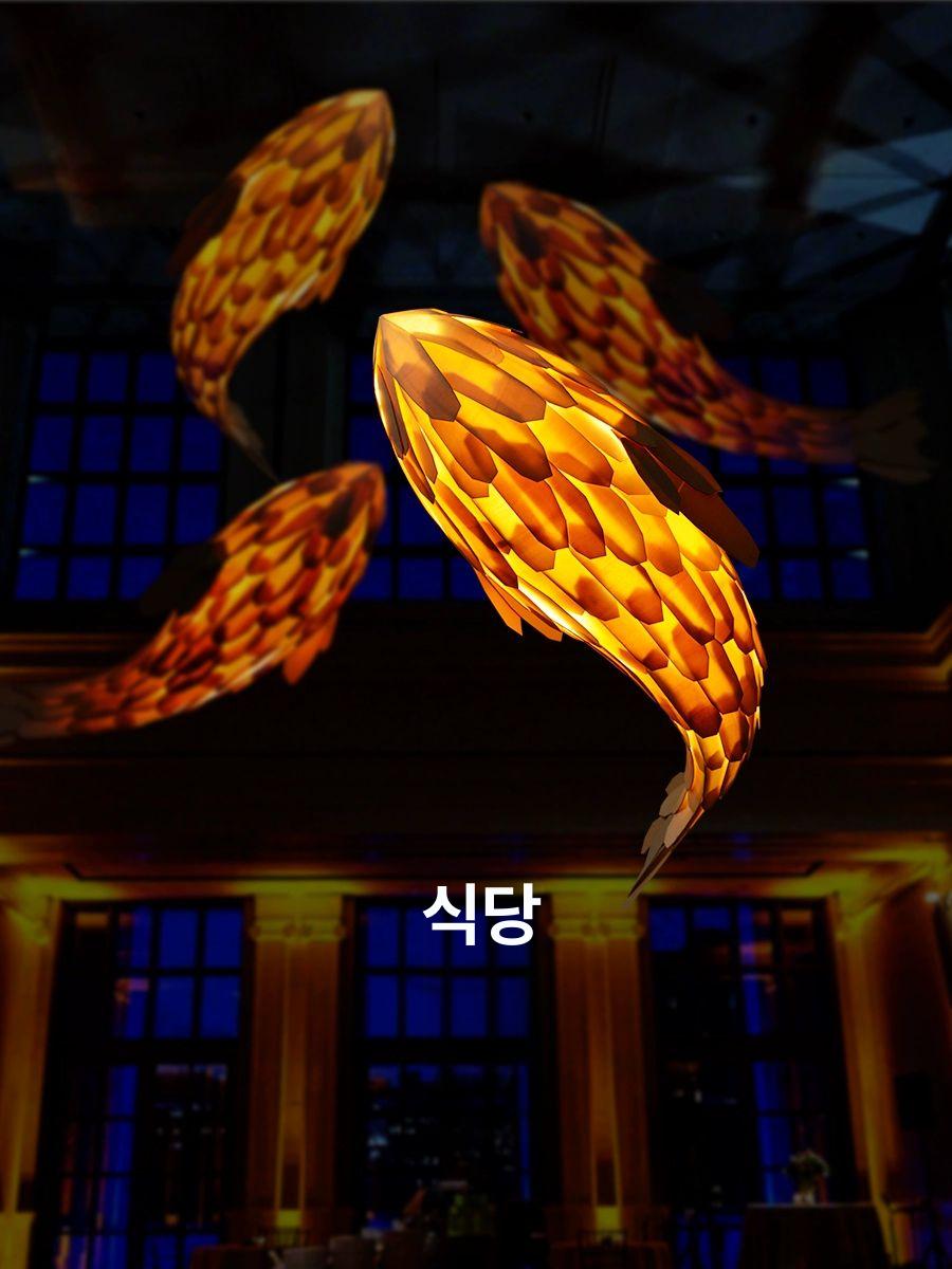 라탄 천장등 이자카야 무드등 샹들리에 주방 복고풍 갓 레스토랑 고래 선술집 대나무등 꽃병 - 상세 이미지 3