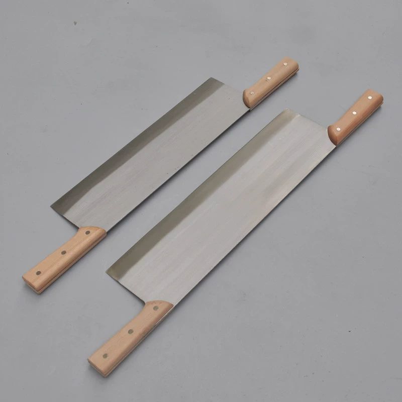케이크 나이프 업소용 양손 이상 커팅 치즈칼 커터 작두 떡 칼 강정 브라우니 디저트 - 상세 이미지 4