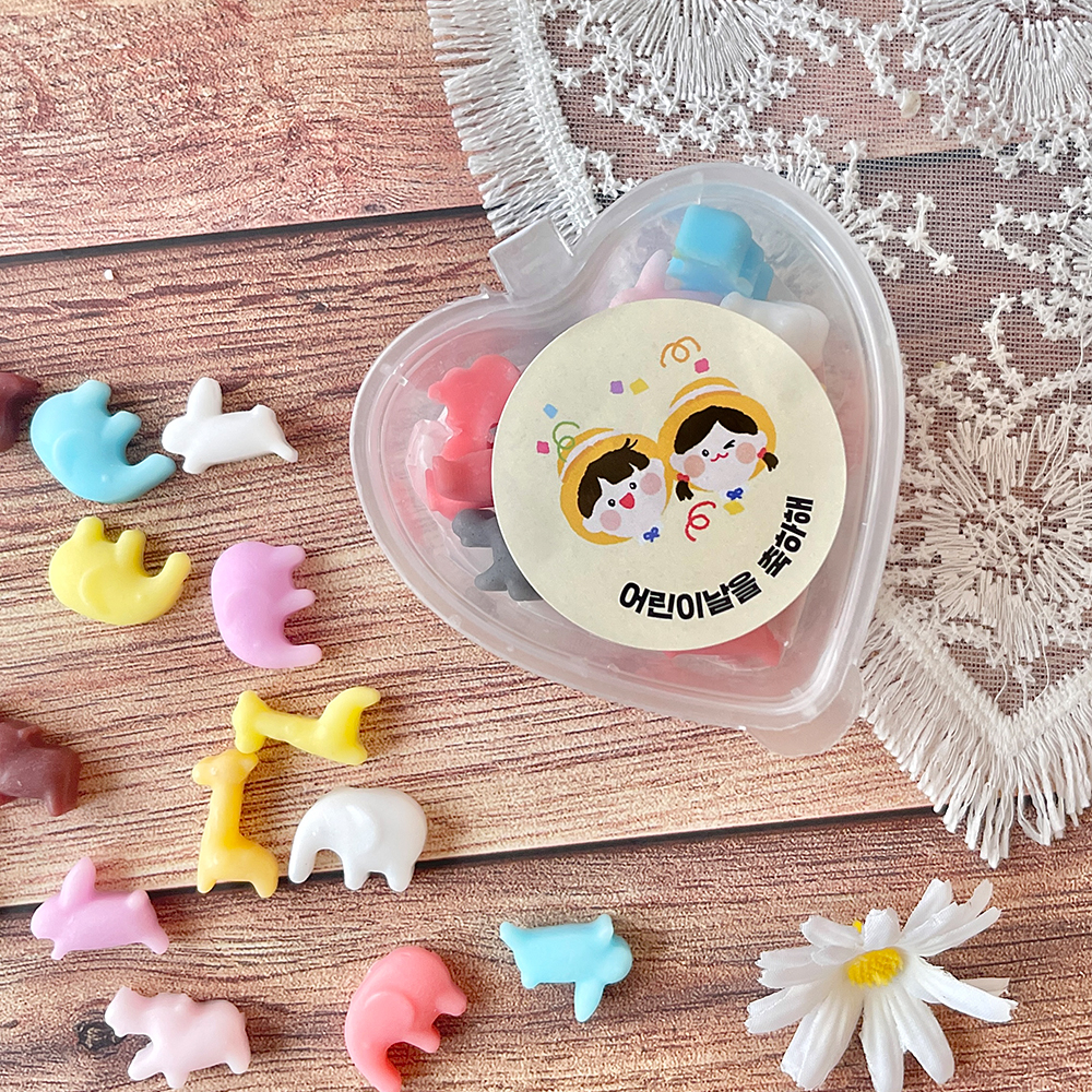 휴대용 사파리 애니멀 어린이집 선물 생일 단체 답례품 어린이날 구디백 - 상세 이미지 3