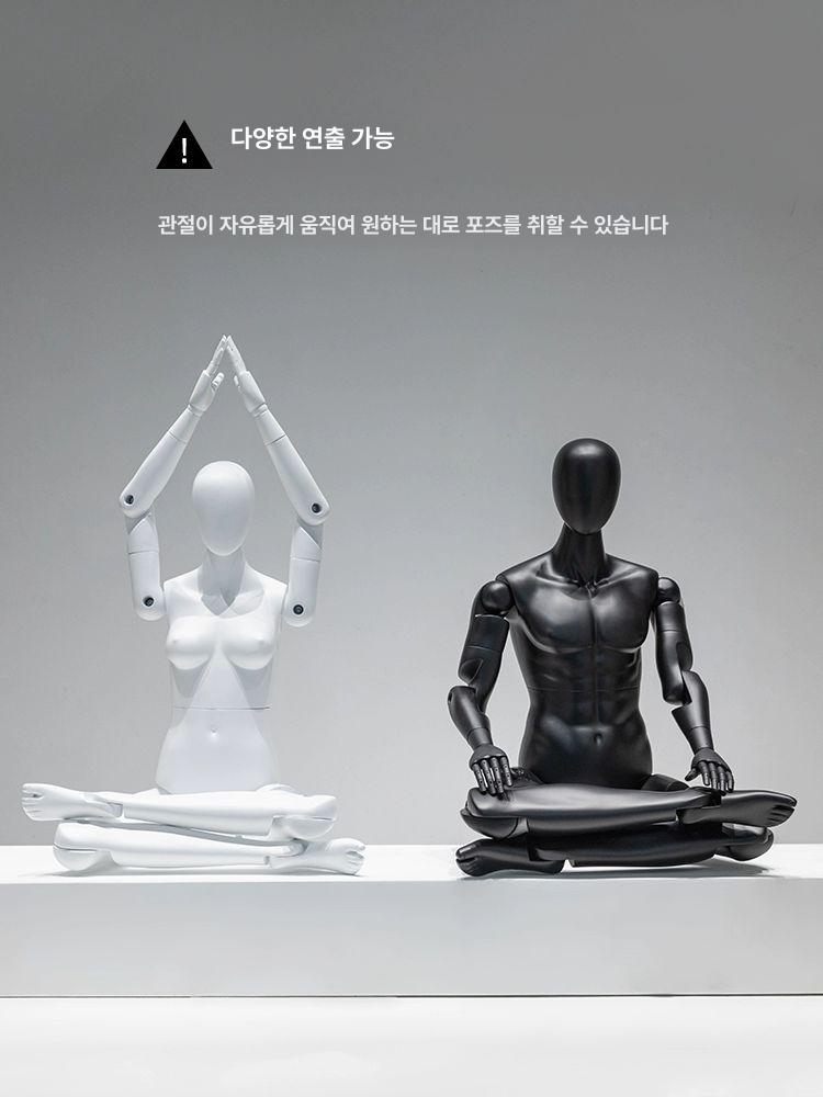 구체 관절마네킹 전신 남녀 쇼룸 매장 옷걸이 랙 쇼핑몰 남자 팔다리 - 상세 이미지 2