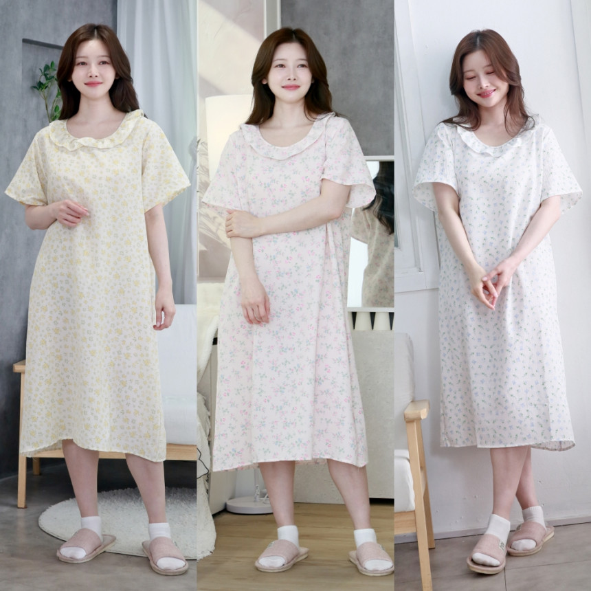 민소매 원피스잠옷 여름 냉감 빅사이즈 임산부 파자마 라운지웨어