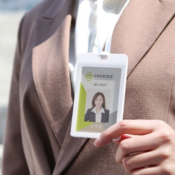 직장인 사원증 목걸이 카드 출입증 케이스 회사 명찰 - 상품 이미지