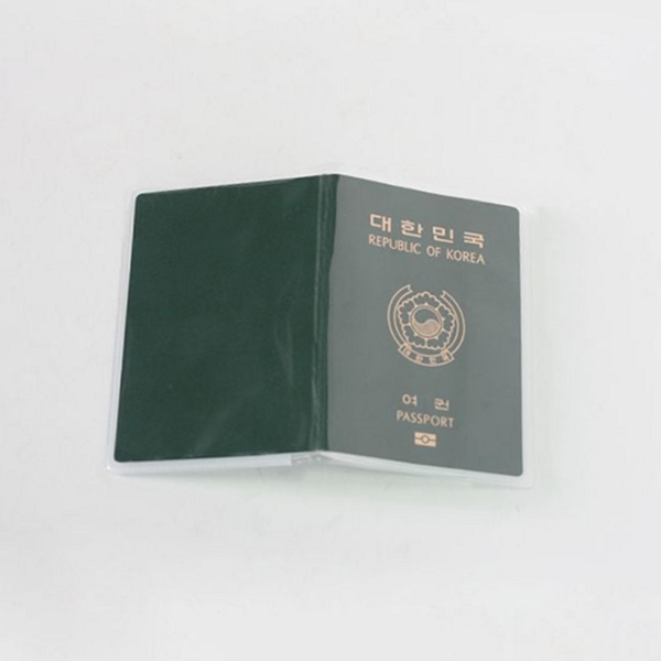 클리어 투명 여권 커버 신분증 투명 여권 케이스 비닐 방수 - 상품 이미지
