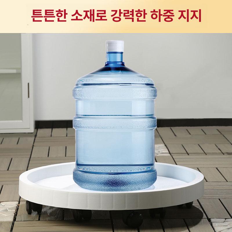화분받침대 바퀴 이동식 대형 달린 원목 화분받침 물받침대 대형화분 바퀴달린 선반 거치대 - 상세 이미지 3