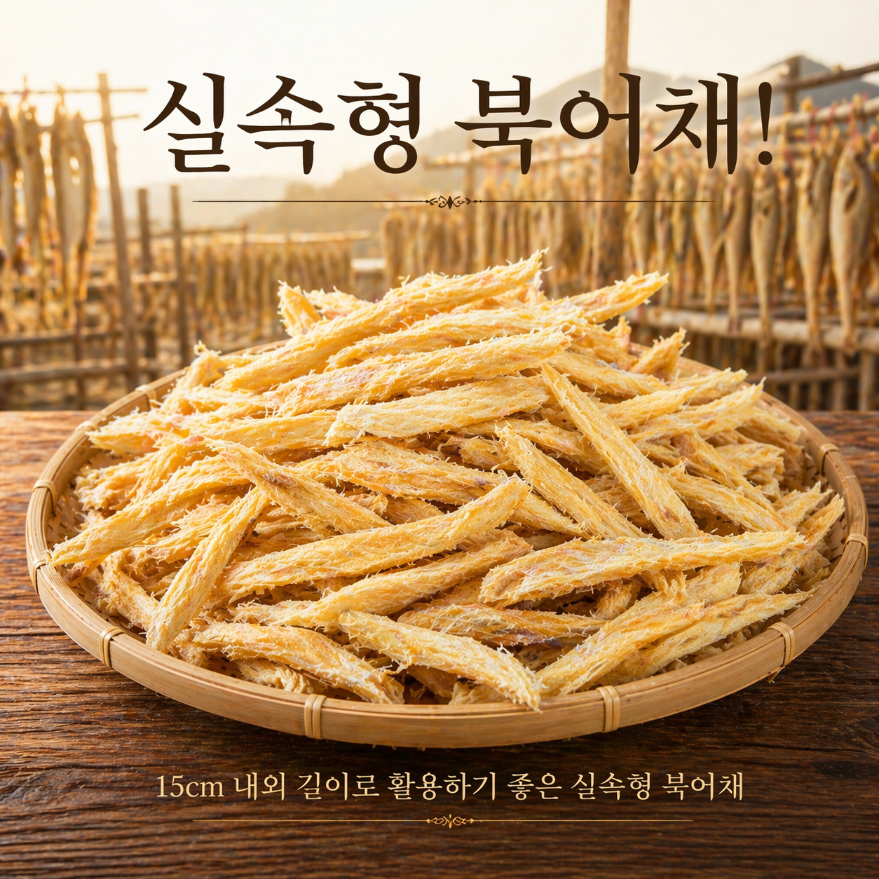 실속형 북어채 (15cm내외) 자연건조한 깊은 맛의 황태채 강아지간식가능 20kg, 1개 - 상세 이미지 3
