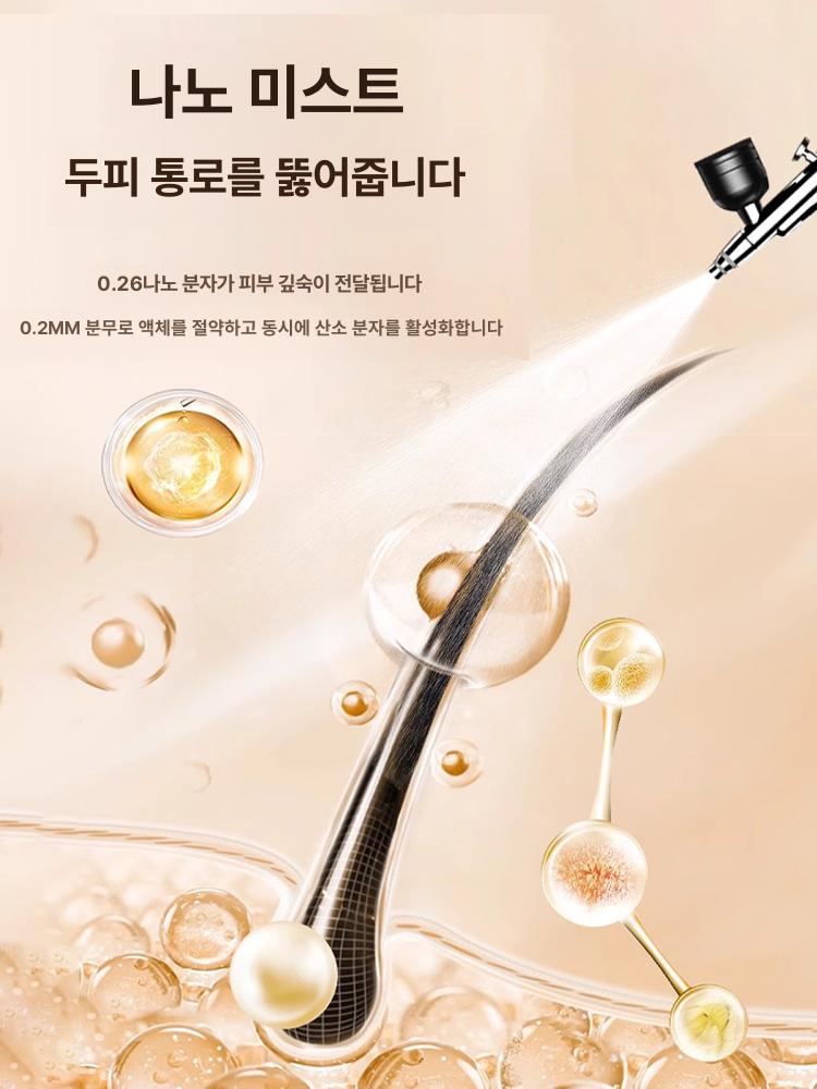 두피 헤어 미용 에어 스프레이건 페이셜 정밀 도포기 산소 미용실 도포 - 상세 이미지 3