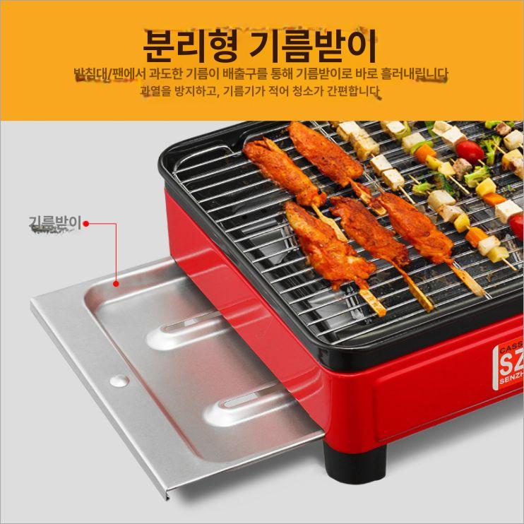 미니화로 양고기 고기굽기 숯불 직화버너 구이용돌판 꼬치 - 상세 이미지 4