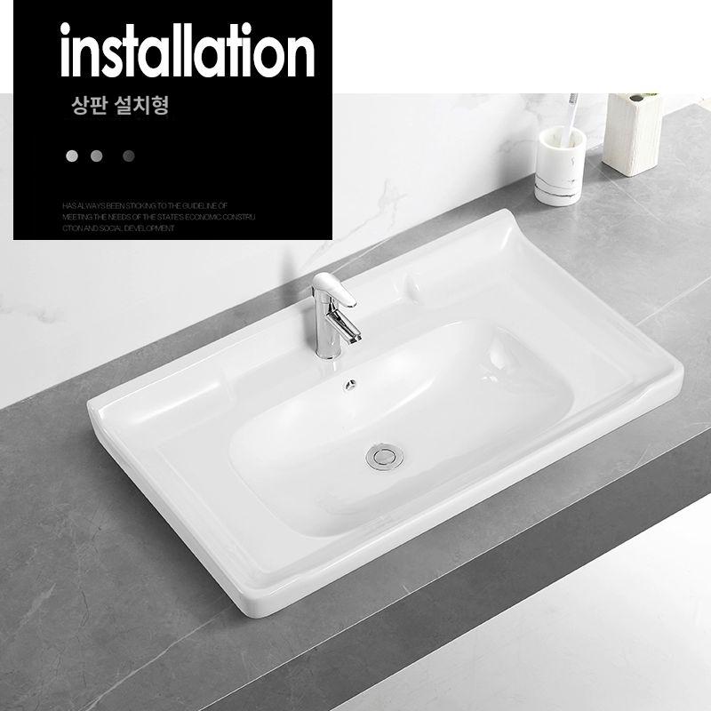 애벌빨래 세면대 싱크볼 주방 개수대 베란다 다용도실 세면기 탕비실 세탁실 도자기싱크볼 - 상세 이미지 3
