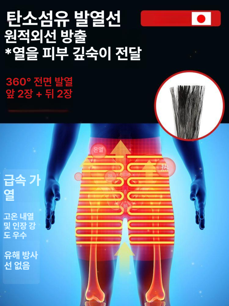 온열 찜질기 고관절 충전식 생리통 대퇴 온열기 휴대용 황토볼 온수 뜸 벨트 허리 찜질 배 - 상세 이미지 4