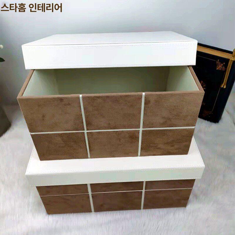 고급 리빙박스 분홍색 생활용품 단단한 귀중품 장난감 정리 수납함 다용도 옷 반투명 - 상세 이미지 2