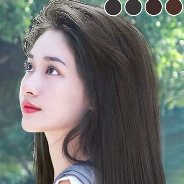 포인트 붙임머리 가발 브릿지 긴 가발 스트레이트 생머리 여성 부분 - 상품 이미지