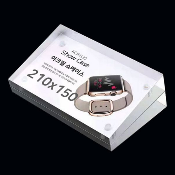 투명 아크릴 전시 프레임 경사 마그네틱 아크릴 액자 양면 인쇄물 - 상품 이미지