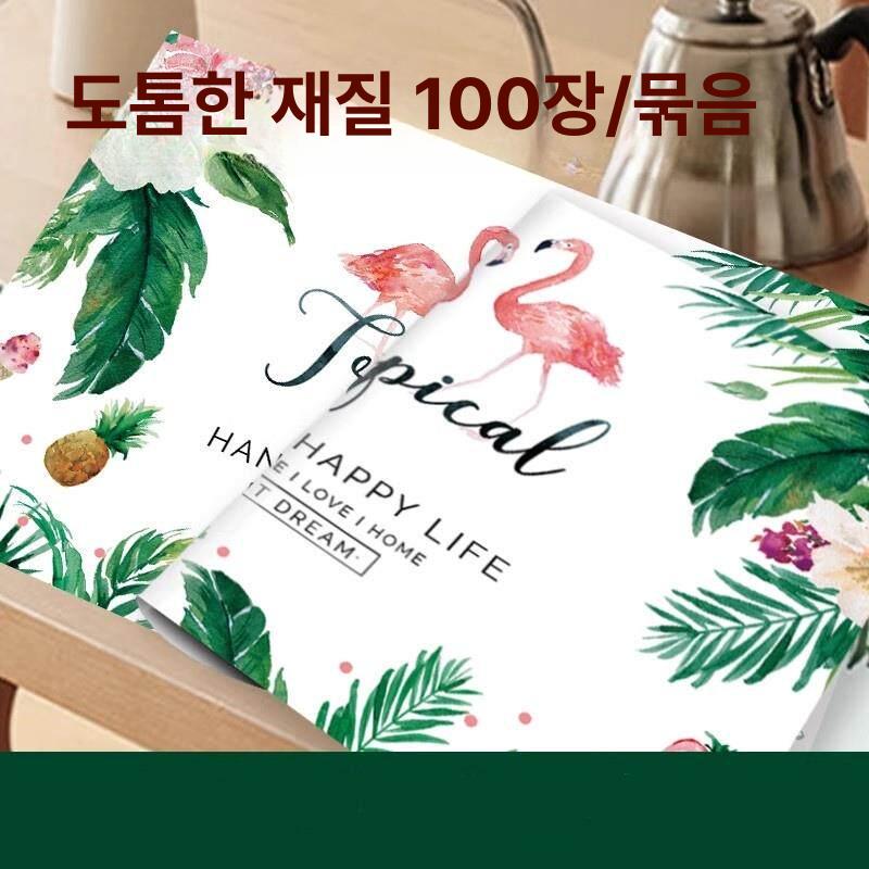 최화정 종이 테이블매트 일회용 식탁매트 세팅지 깔개 100매 - 상세 이미지 5
