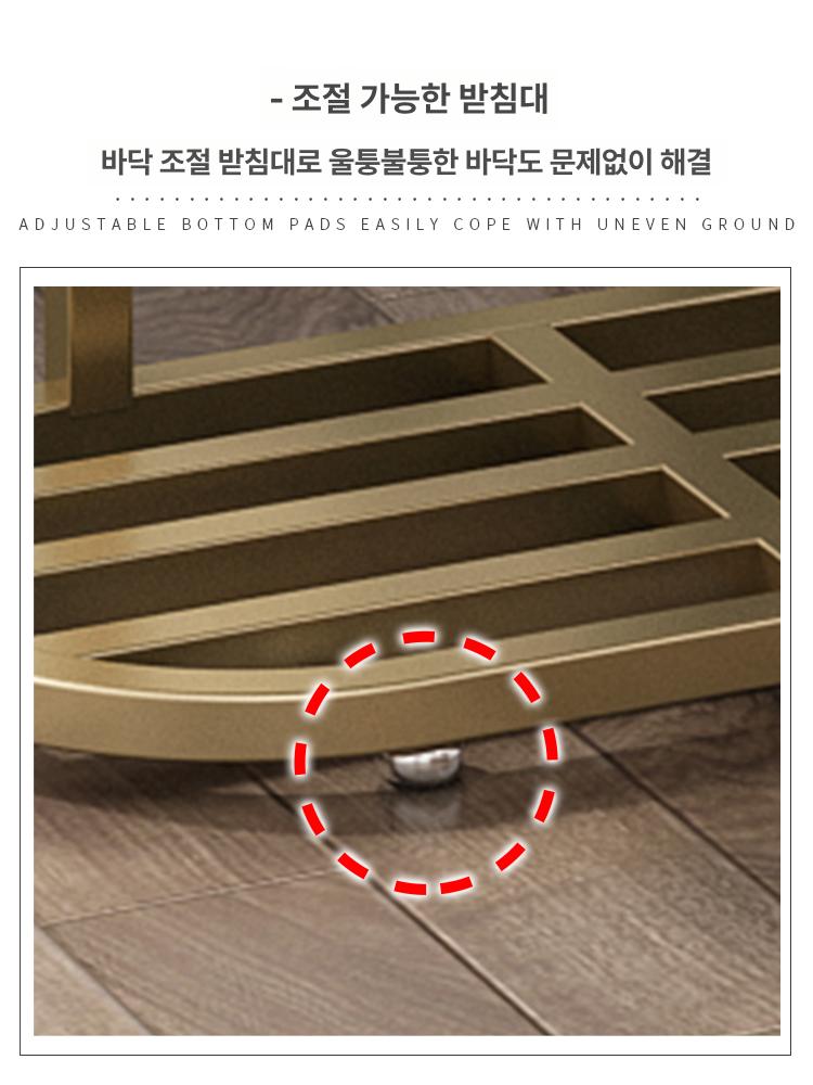 화분 정리대 이동식 선반 식물 스탠드 랙 꽃 원목 조립식 다이 거실 진열장 바퀴 베란다 - 상세 이미지 5