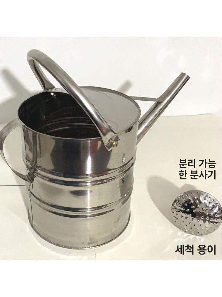 스테인리스 물뿌리개 대형 농업용 양철 조리개 물주기 주전자 손잡이 가정용 원예도구 원예용 - 상세 이미지 4