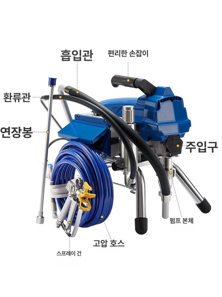 전동 분무기 도장기 인테리어 가정용 도색기 페인트건 휴대용 충전식 에어리스 스프레이 무선 - 상세 이미지 3