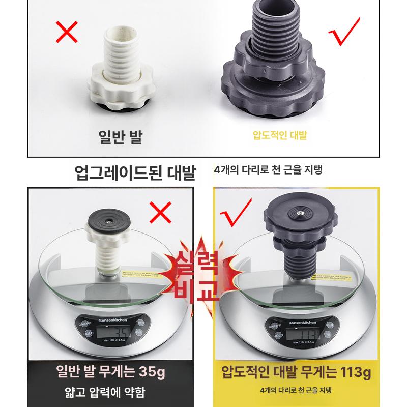 세탁기 발판 건조기 미끄럼방지 고정 수평 소음방지 하프클럽소음 냉장고 세탁기받침대 패드 - 상세 이미지 2