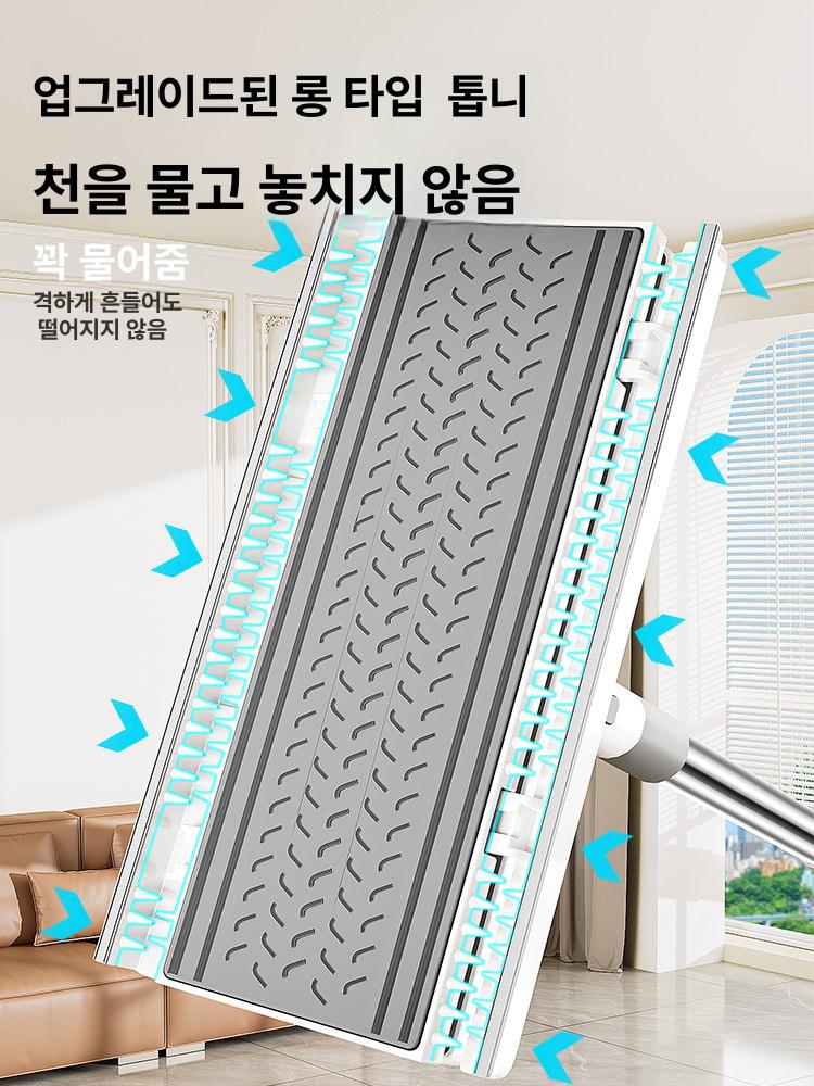 원터치 밀대청소기 물걸레 먼지 대걸레 페이퍼 걸레 가정용 청소 넓이형 - 상세 이미지 5