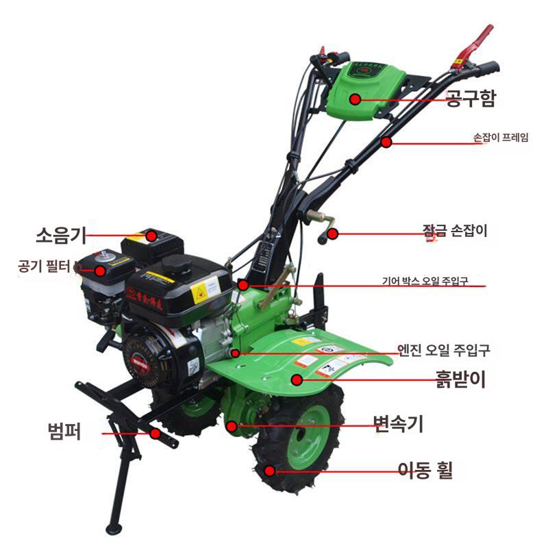 경운기 관리기 로터리 초경량 무선 밭가는기계 충전식 트랙터 전기 도랑 텃밭관리기 쉬운관리 - 상세 이미지 5