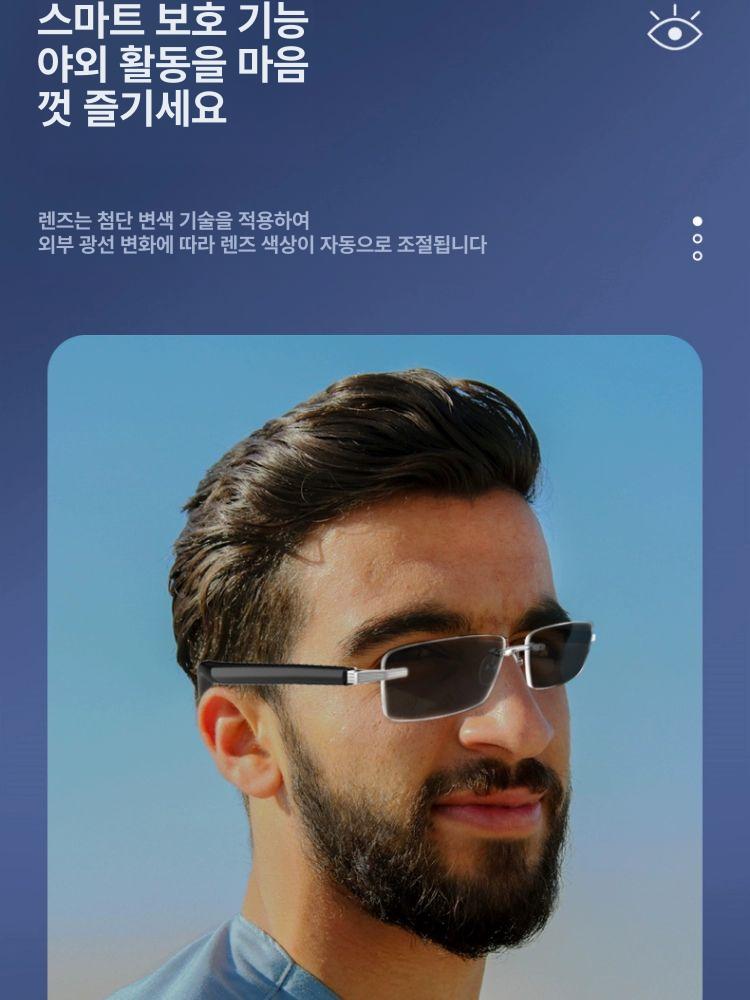블루투스 글라스 스피커 스포츠 금속 남녀용 차단 비서 오픈 무선 편광 스피커가 안전 - 상세 이미지 4