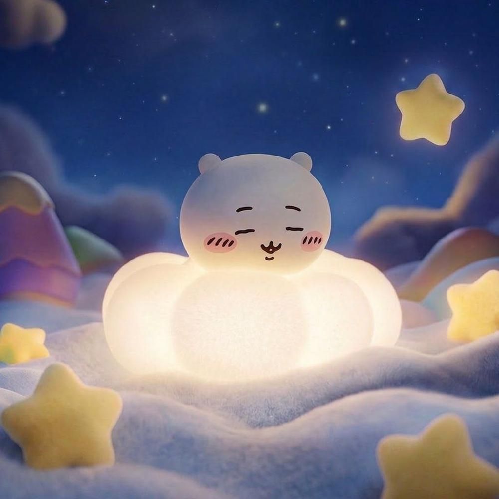 먼작귀 구름 쿠션 무드등 치이카와 우사기 하치와레 LED 조명 - 상세 이미지 5