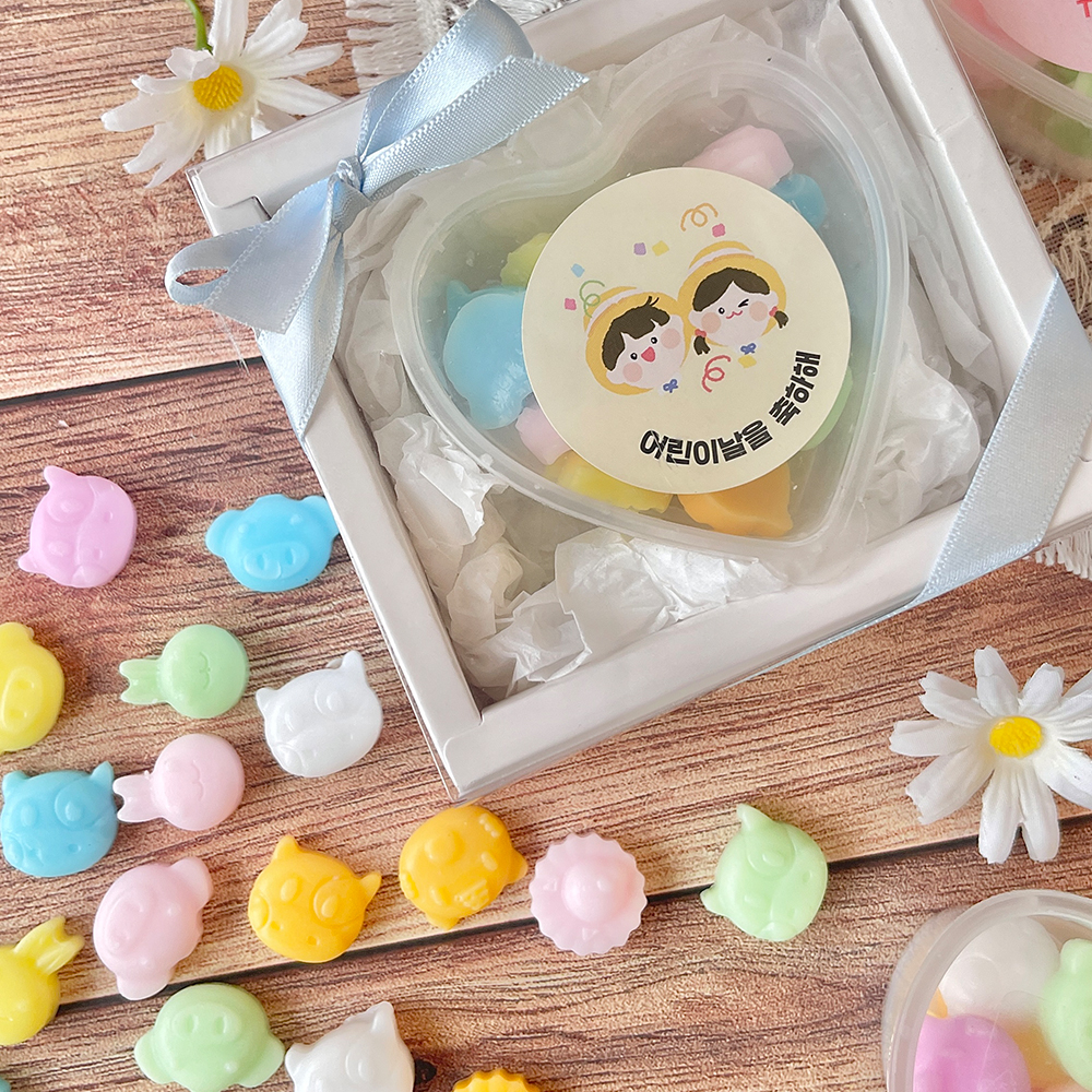 휴대용 미니동물 비누 애니멀 어린이집 선물 생일 단체 답례품 어린이날 구디백 - 상세 이미지 5