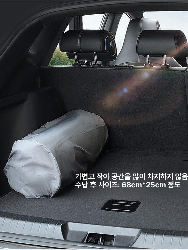 차박매트 에어매트 자충 평탄화 여행 휴대용 차량용 매트리스 차량 캠핑침대 캠핑 뒷자석 - 상세 이미지 5