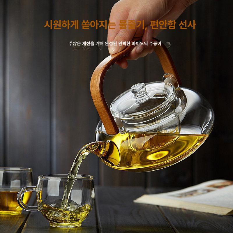 전통 주전자 다기 소형 자사호 캠핑용 다관 다도세트 막걸리잔 차 휴대용 차도구 다기세트 - 상세 이미지 2