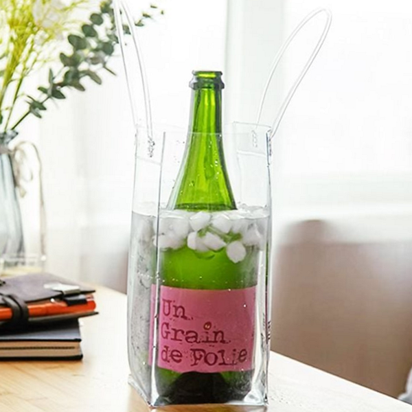 투명 pvc 칠링 백 아이스 pvc 칠링 백 샴페인 음료 - 상품 이미지