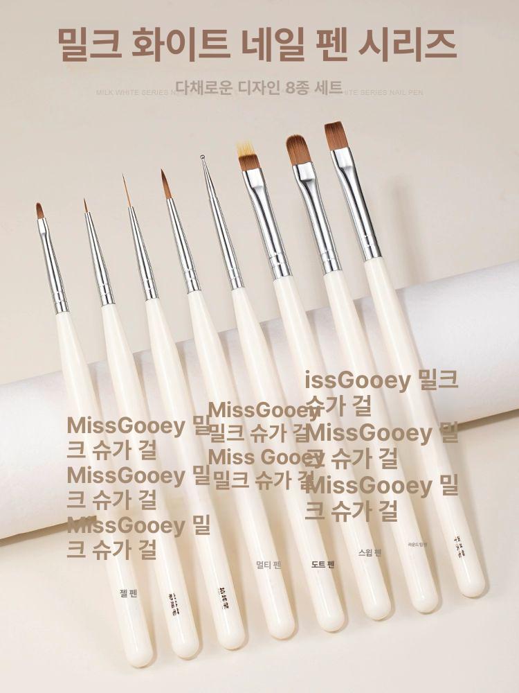 네일아트 브러시 세트 그라데이션 젤 구성붓 세필붓 화홍브러시 젤네일브러쉬 도구 메이크업 - 상세 이미지 2