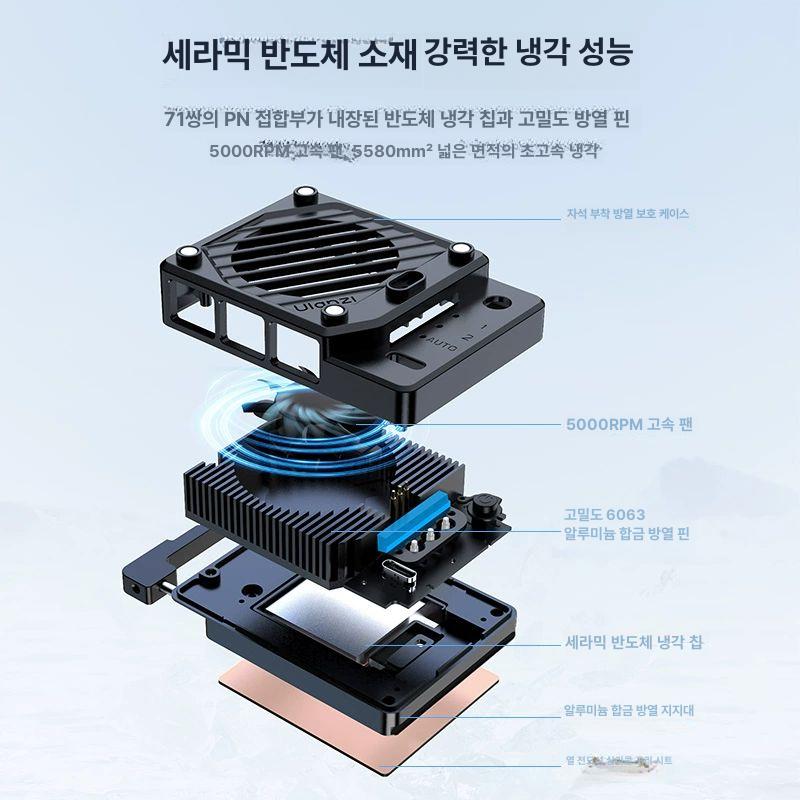 카메라 냉각기 쿨링팬 자동 발열방지 발열 영상 쿨러 반도체 저소음 무소음 촬영 라디에이터 - 상세 이미지 3