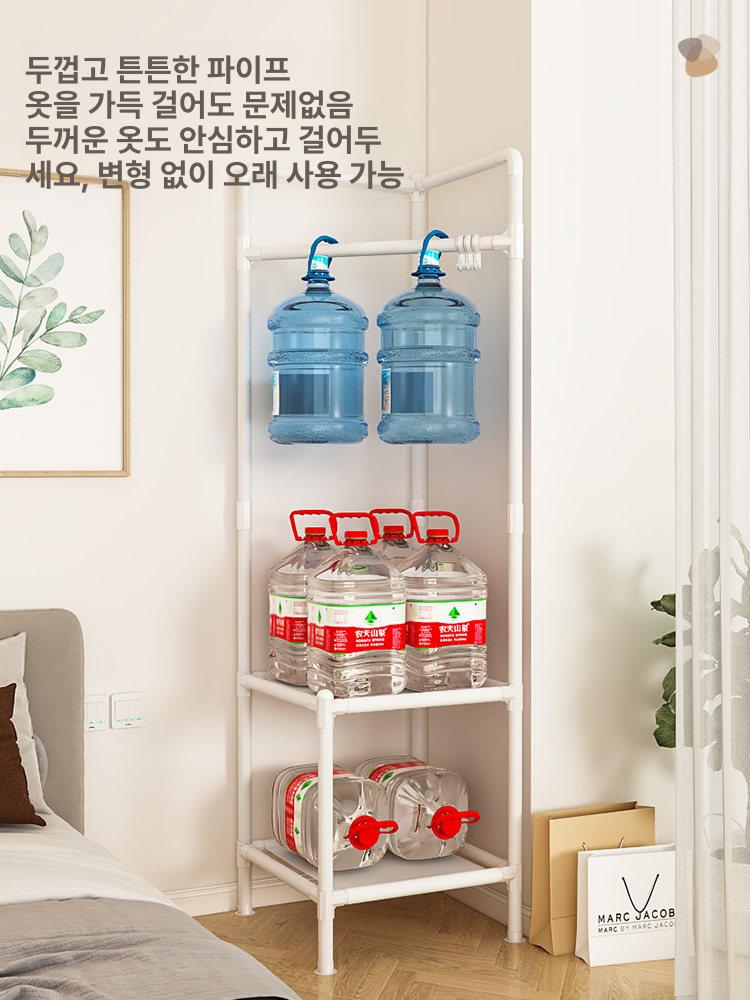 코너 외투걸이 스탠드형 옷걸이대 모서리행거 행거 드레스룸 - 상세 이미지 5