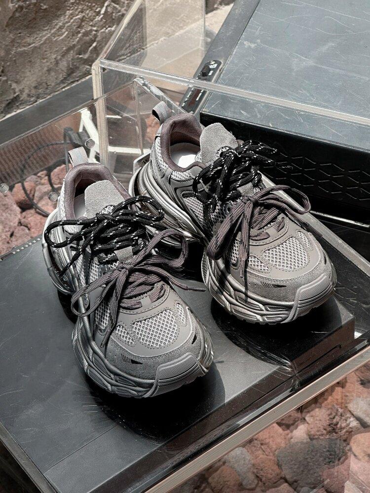 어글리슈즈 여성 키높이 배색 로프 플랫폼 운동화 - 상세 이미지 2