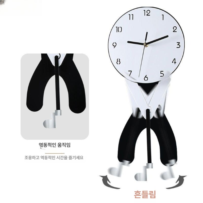 골프 벽시계 홀인원 무소음 포인트 모던 멜란지 연습장 기원 기타 집들이 갈색 스윙 스윙추 - 상세 이미지 3
