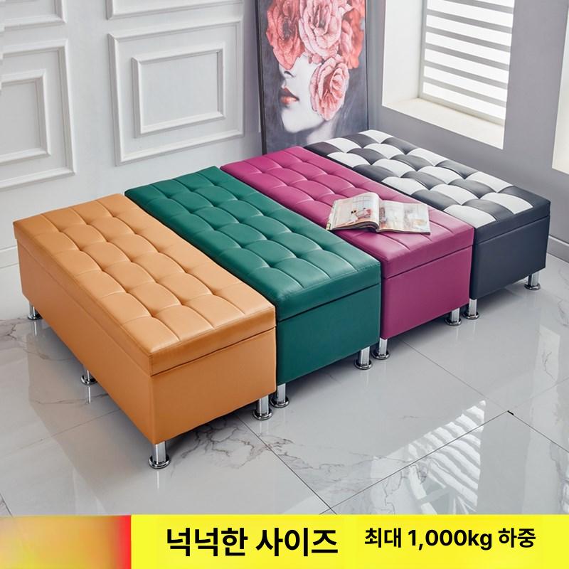 수납 벤치 원목 패브릭 거실 카페 쇼파 창가 벤치수납장 벤치수납의자 장난감 소파 서랍소파 - 상세 이미지 3