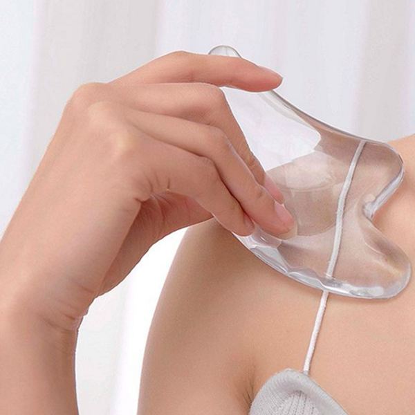 시원한 바디 괄사 마사지기 인체공학 림프 괄사 승모근 허벅지 휴대용 - 상품 이미지