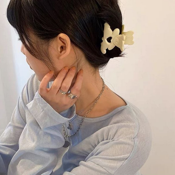 데일리 집게 핀 포인트 헤어 집게 핀 머리핀 단발 - 상품 이미지