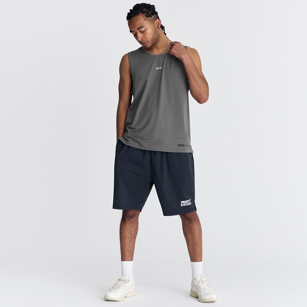 기능성러닝웨어 에어드라이 러닝 싱글렛 AM6011 그레이, 5XL-6XL (5 SIZE) - 상세 이미지 3